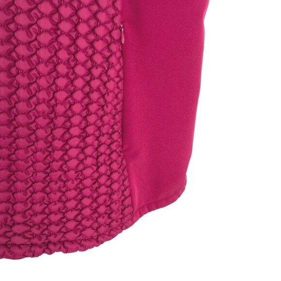 Susan Graver Vest Women's XL Textured Full Zip Pockets Polyester CJ-1233 - Picture 4 of 8